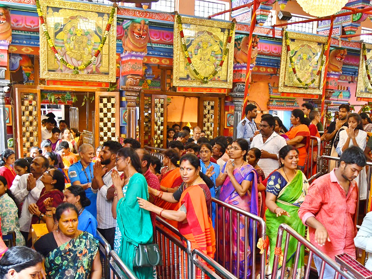 Ashada Masam Devotees Huge Crowd To Durga Temple In Vijayawada Photos16