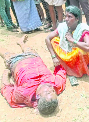 మట్టిదిమ్మె పడి  వలస కూలీ మృతి 
1