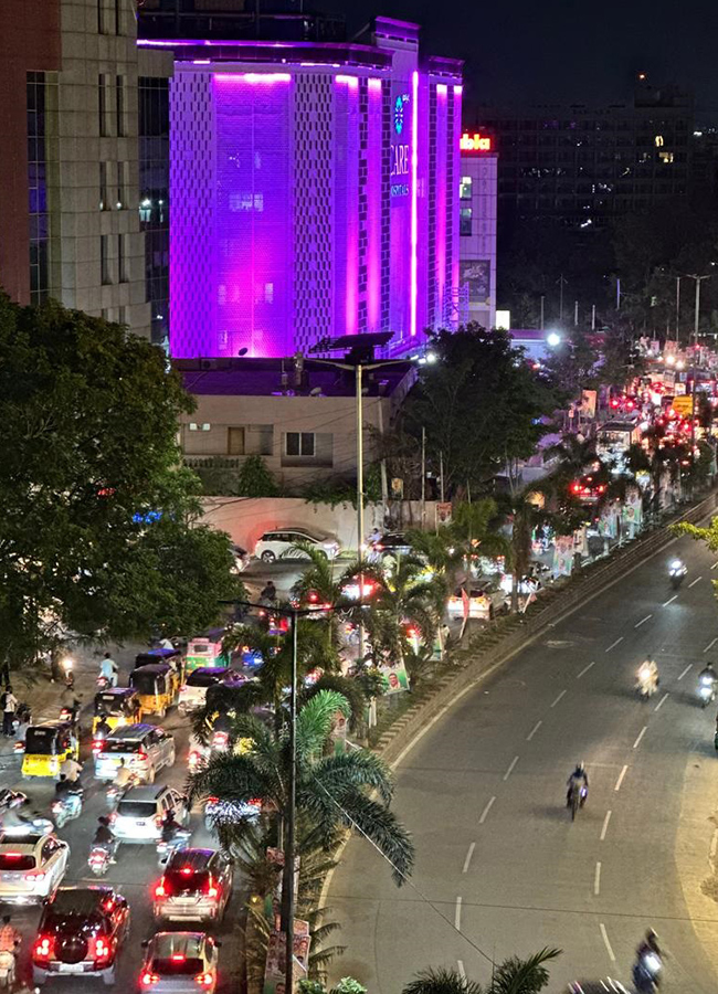 Heavy Traffic Jam in Hyderabad Photos14