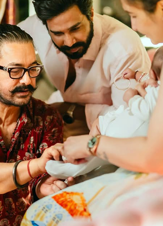 Aamir Khan naming Vishnu Vishal and jwala Gutta's daughter 8
