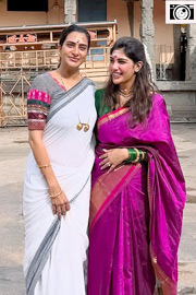 Surekha Vani With Daughter Supritha Visits Arunachalam Temple Photos2