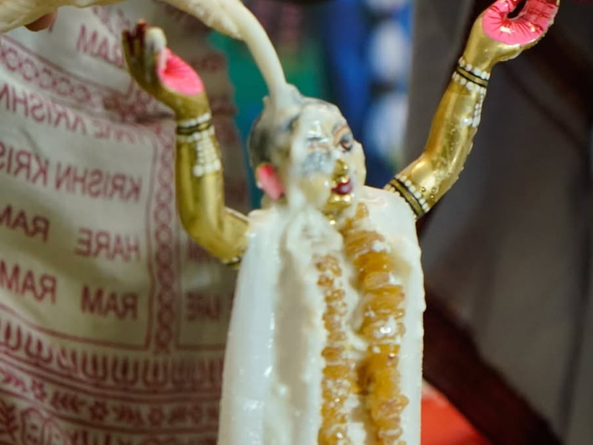 Manchu Lakshmi participated in cow worship under the Auspices of ISKCON Photos7
