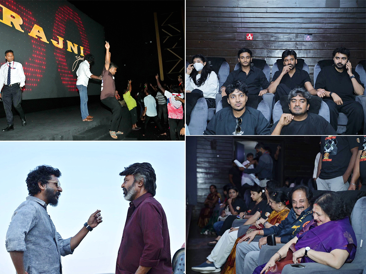 Rajinikanth Coolie Movie Watching in Dhanush, Photos Goes Viral1