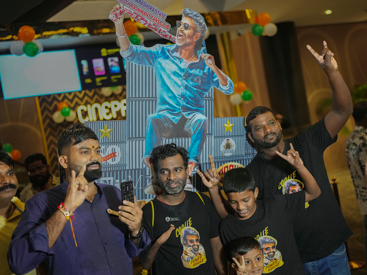 Rajinikanth Coolie Movie Watching in Dhanush, Photos Goes Viral12