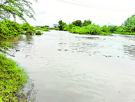 పొంగిపొర్లుతున్న వాగులు1