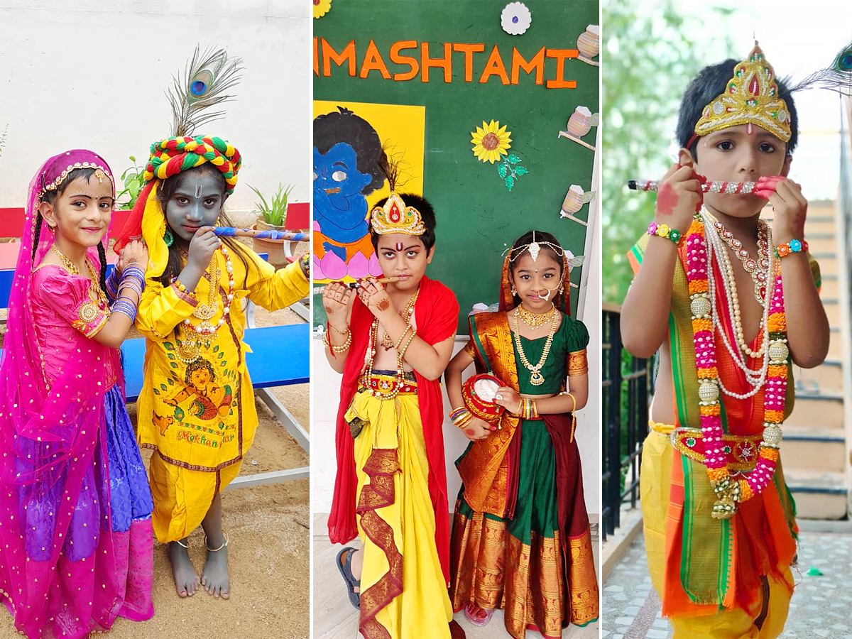 Janmashtami 2025: Beautiful Pics of Kids in Radha and Krishna Getup1
