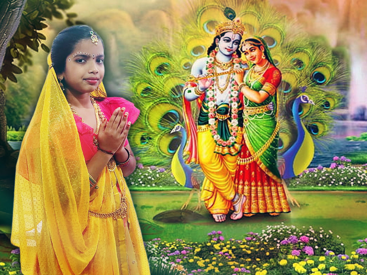 Janmashtami 2025: Beautiful Pics of Kids in Radha and Krishna Getup2