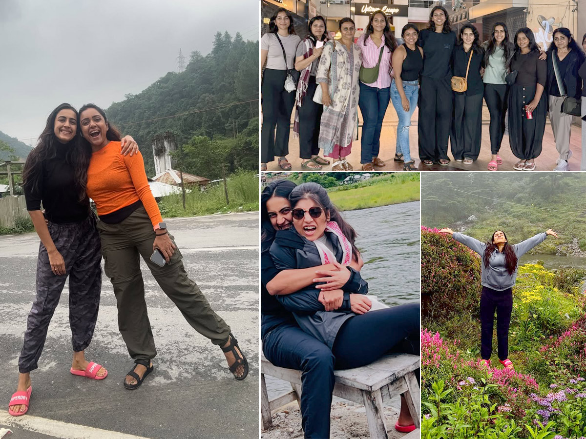 Niharika Konidela Visits Arunachalam temple With Friends Photos1