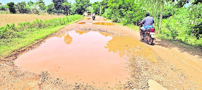 తక్షణమే రోడ్డు నిర్మించాలి 
2