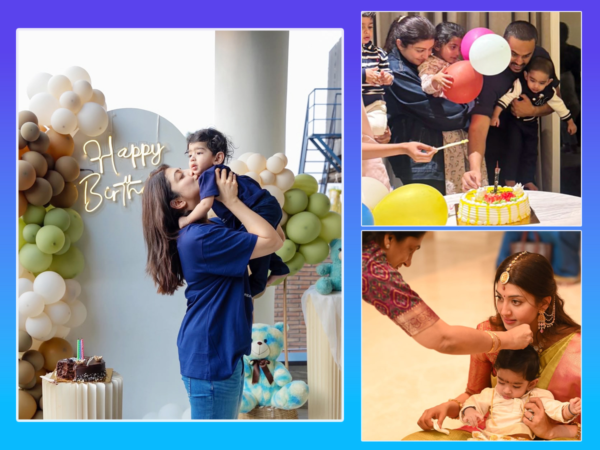 tollywood actress Praneetha's son's birthday Happy moments (photos)1