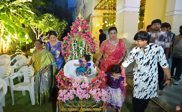 Jabardasth Rocking Rakesh And Jordar Sujatha Daughter 1st Birthday Celebrations Photos2
