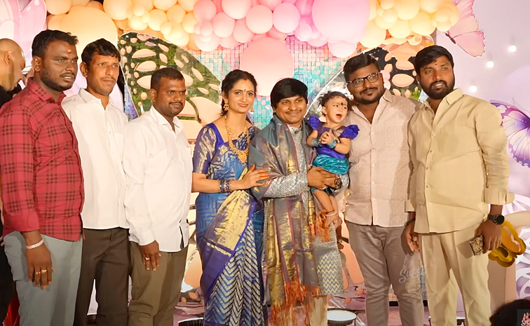 Jabardasth Rocking Rakesh And Jordar Sujatha Daughter 1st Birthday Celebrations Photos11