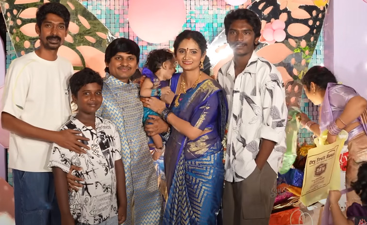 Jabardasth Rocking Rakesh And Jordar Sujatha Daughter 1st Birthday Celebrations Photos17