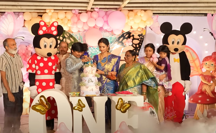 Jabardasth Rocking Rakesh And Jordar Sujatha Daughter 1st Birthday Celebrations Photos19