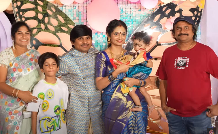 Jabardasth Rocking Rakesh And Jordar Sujatha Daughter 1st Birthday Celebrations Photos25