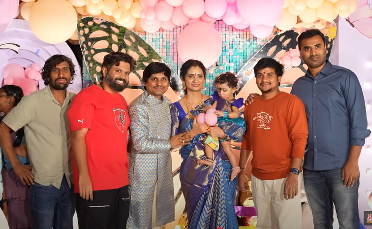 Jabardasth Rocking Rakesh And Jordar Sujatha Daughter 1st Birthday Celebrations Photos26