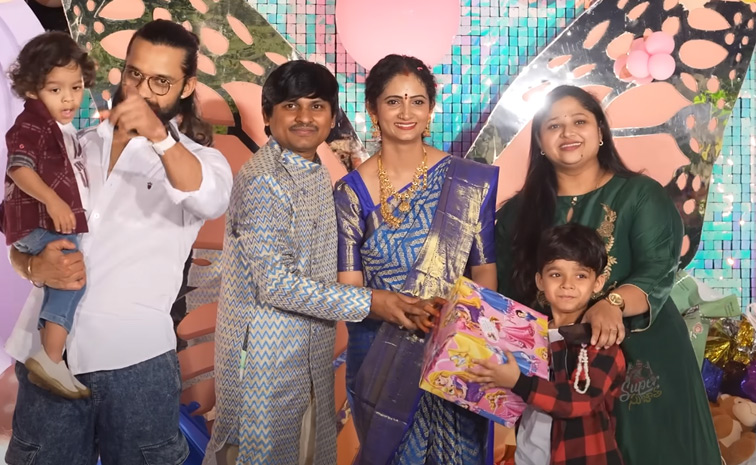 Jabardasth Rocking Rakesh And Jordar Sujatha Daughter 1st Birthday Celebrations Photos32