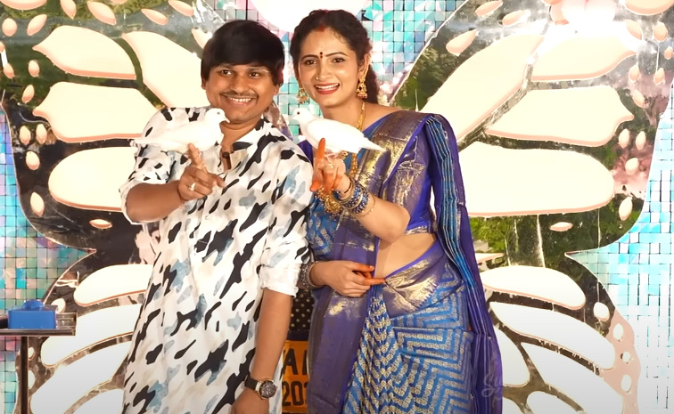 Jabardasth Rocking Rakesh And Jordar Sujatha Daughter 1st Birthday Celebrations Photos7