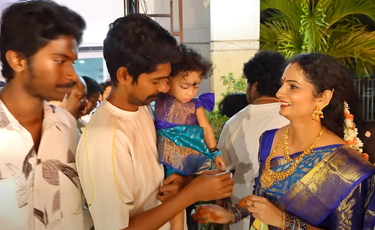Jabardasth Rocking Rakesh And Jordar Sujatha Daughter 1st Birthday Celebrations Photos9