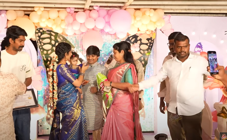Jabardasth Rocking Rakesh And Jordar Sujatha Daughter 1st Birthday Celebrations Photos10