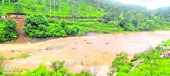 పొంగిన వాగులు, గెడ్డలు1