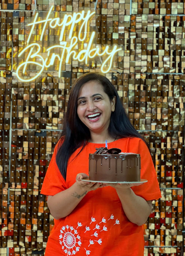 Anchor lasya birthday celebrations2