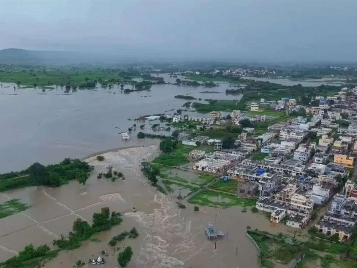 Breaking News : Kamareddy District in Telangan Floods HD Photos15