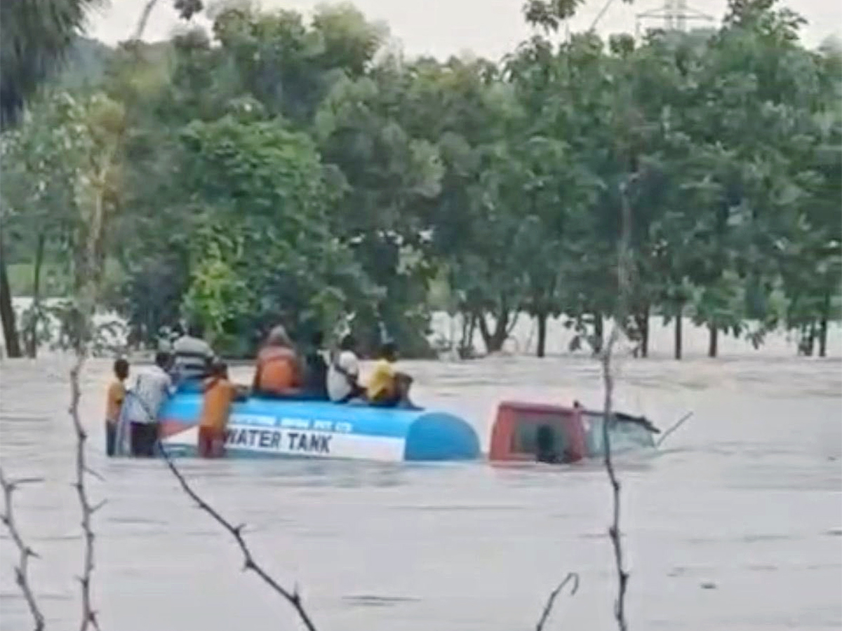 Breaking News : Kamareddy District in Telangan Floods HD Photos17