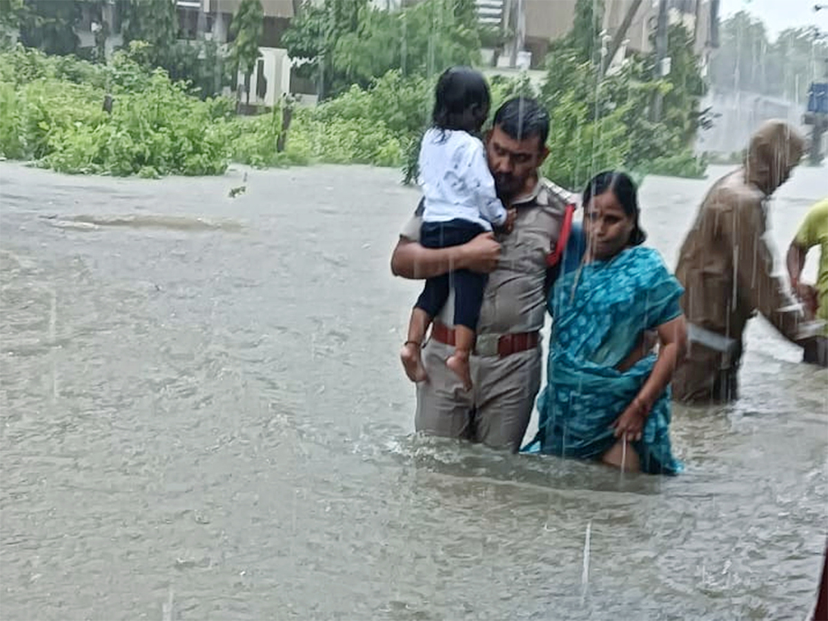 Breaking News : Kamareddy District in Telangan Floods HD Photos18