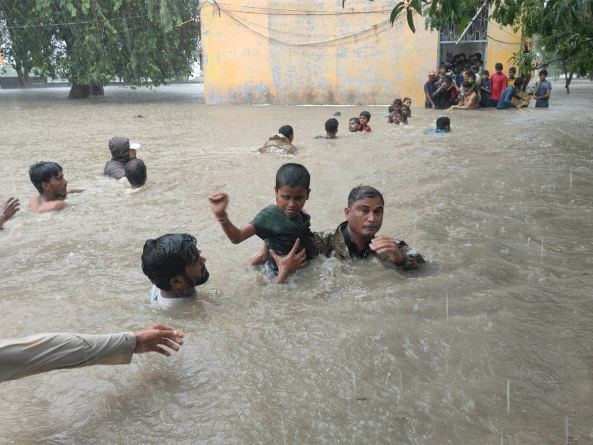 Breaking News : Kamareddy District in Telangan Floods HD Photos25