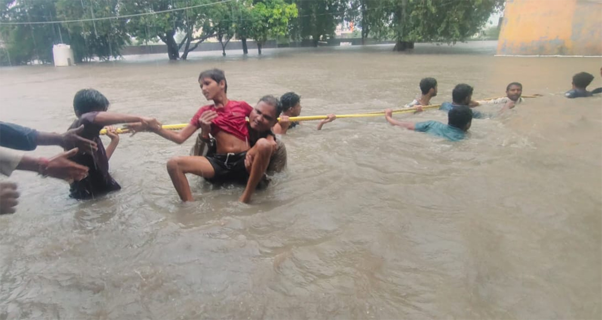 Breaking News : Kamareddy District in Telangan Floods HD Photos3