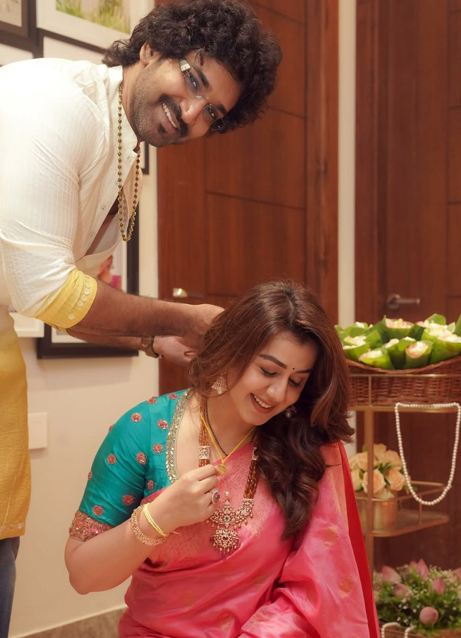 Aadi Pinisetty and Nikki Galrani at 'Ganapati Puja' (Photos)4