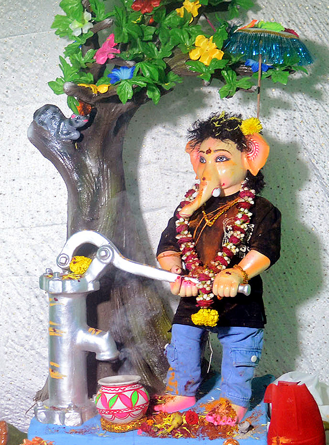 Vinayaka Chavithi : Different Ganesh Idols IN Telugu States14