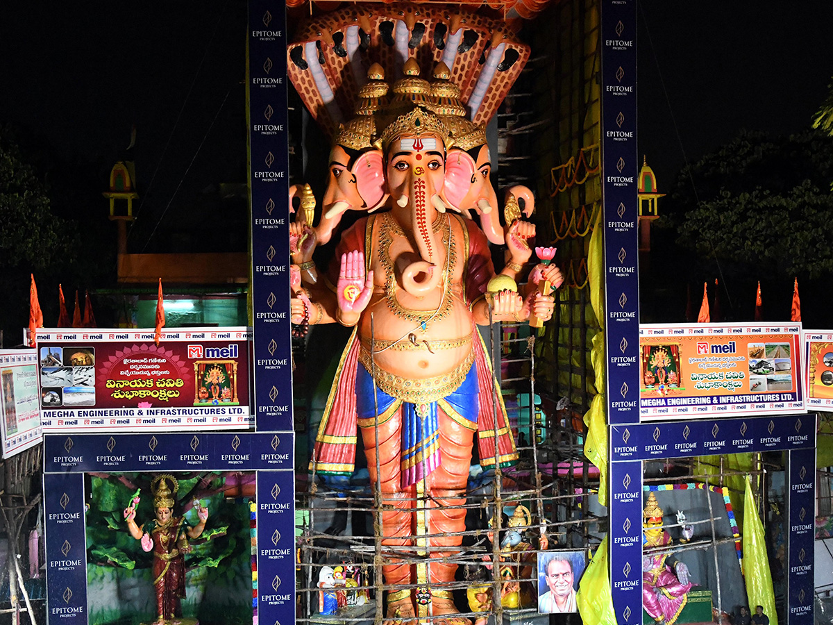 Vinayaka Chavithi : Khairatabad Ganesh Photos 20257