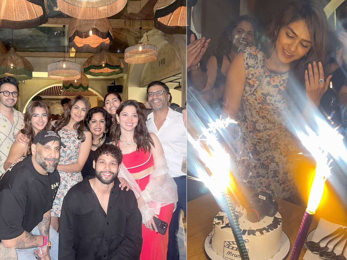 Actress Mrunal Thakur Grand Birthday Celebrations1