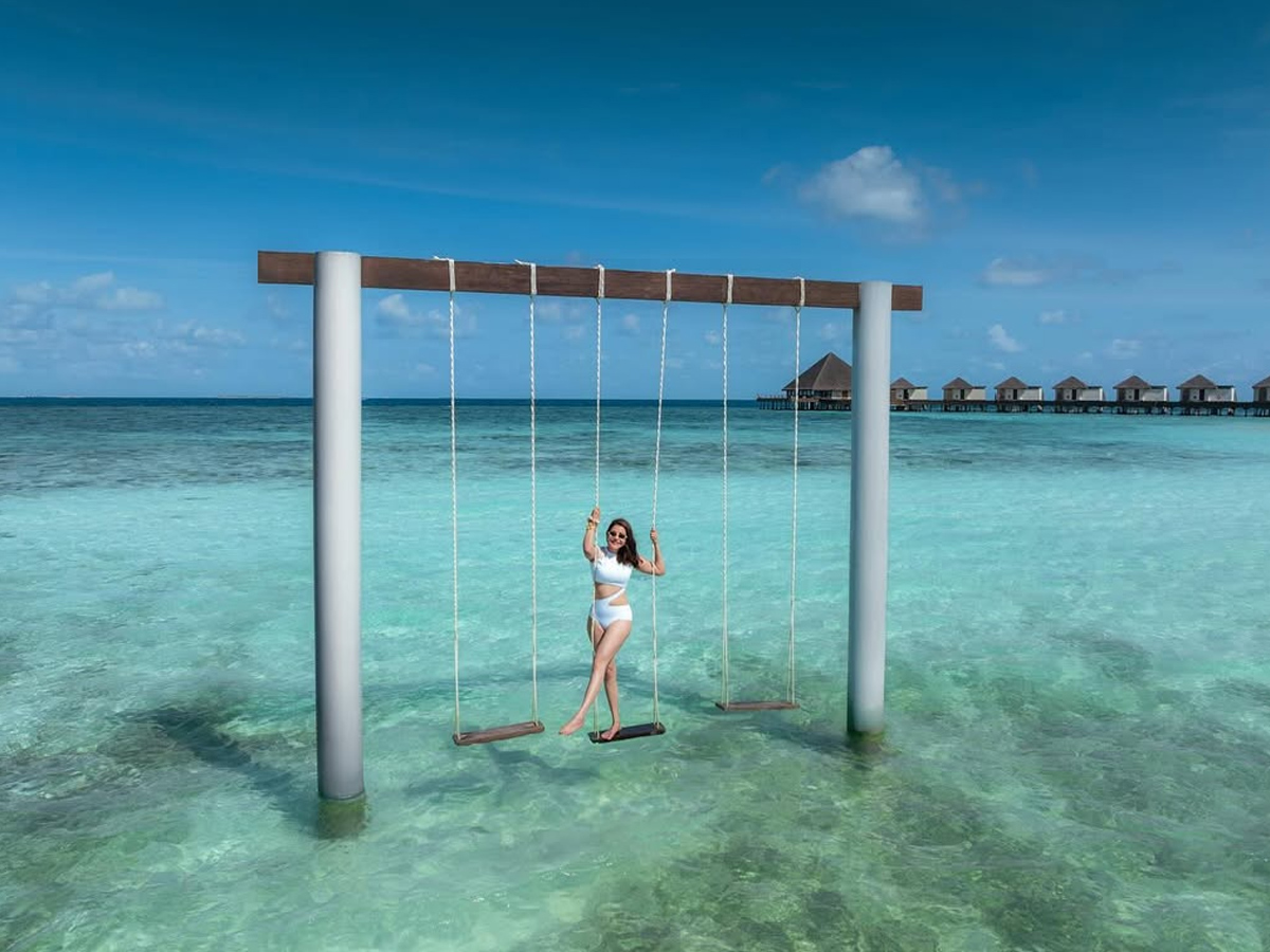 Actress Kajal Agarwal Enjoys maldives vacation With Family Photos6