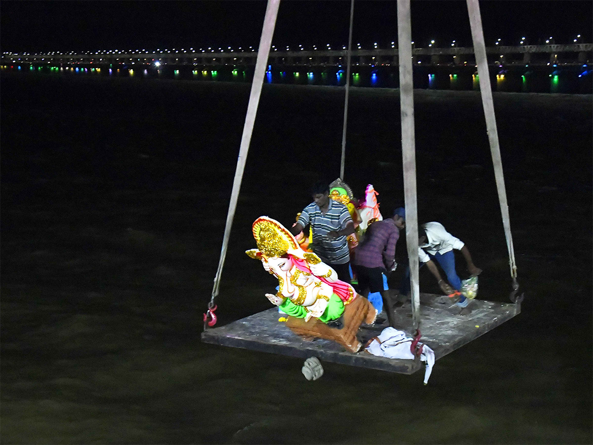 Ganesha immersions in Telugu States Photos4