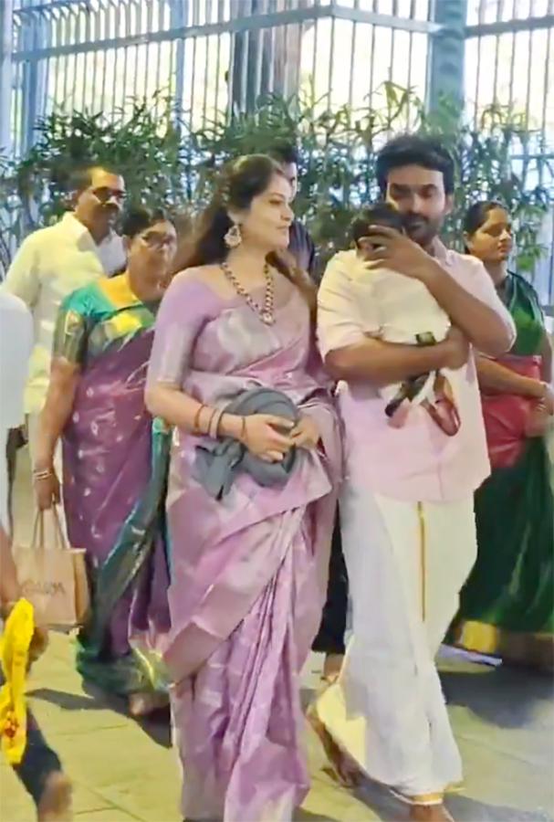 Kiran Abbavaram with Wife Rahasya Visits Tirumala10