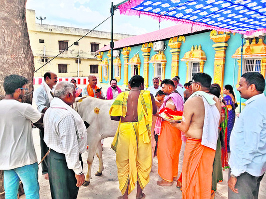 కల్యాణ మూర్తులకు మహా సంప్రోక్షణ
1