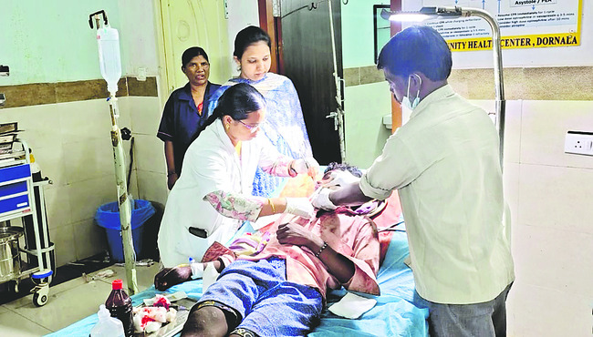 కుమారుడిపై తండ్రి దాడి 
1