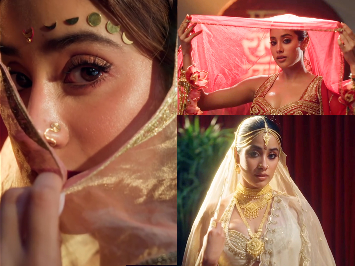 Actress Janhvi Kapoor looks In bride for Masaba Guptas New collection Photos1