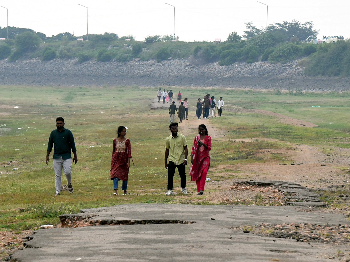 Tourists Flock to See Lower Manair Dam Photos12