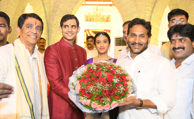YS Jagan Attends Buggana Rajendranath Son Wedding Reception Photos3