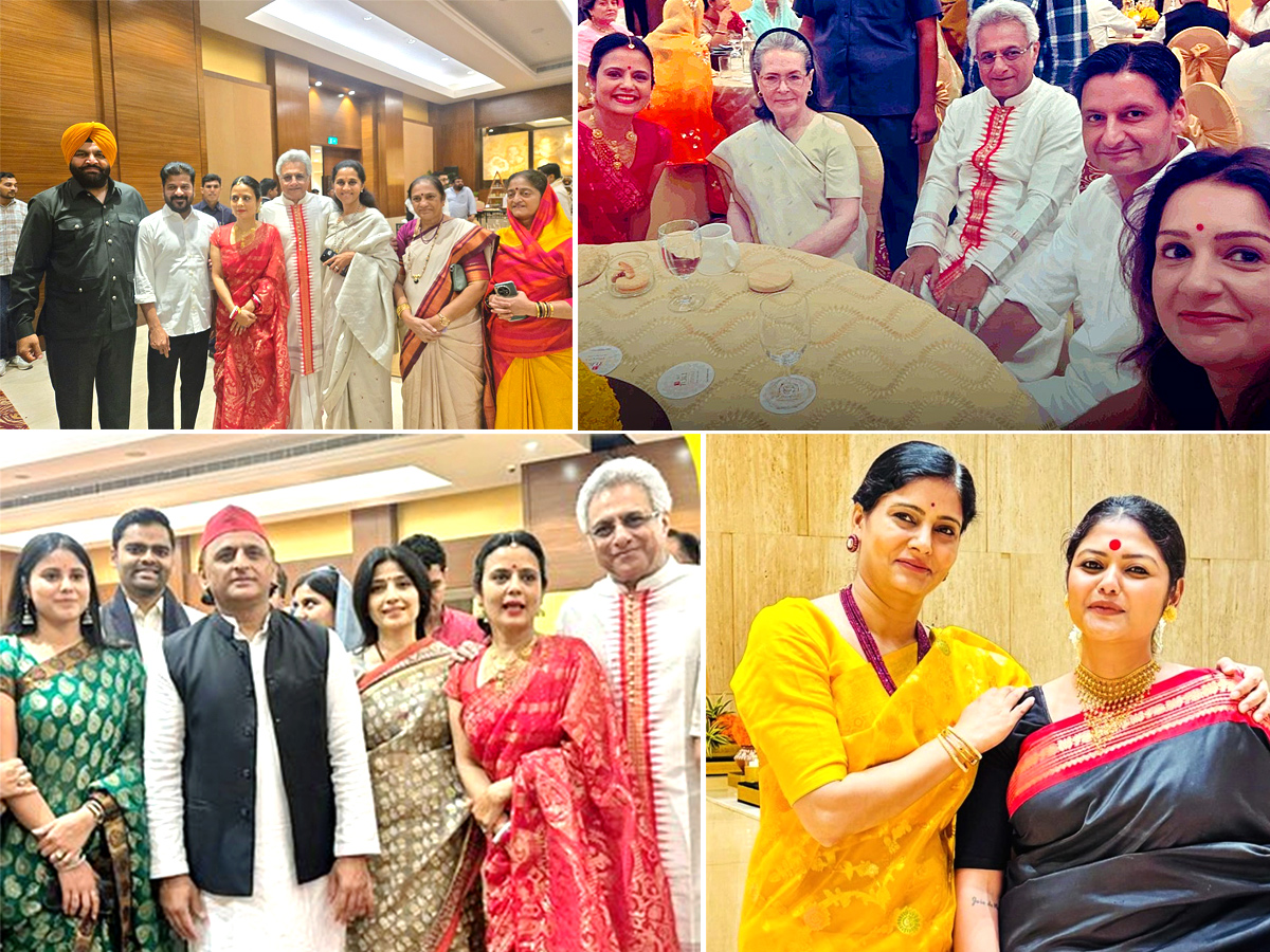 Mahua Moitra Pinaki Misra Host Wedding Reception Photos1