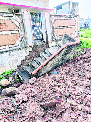 ఇల్లెందులో భారీ వర్షం1