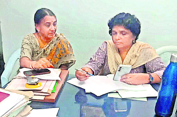 పంచాయతీ కార్యదర్శులతో గూగుల్ మీట్1
