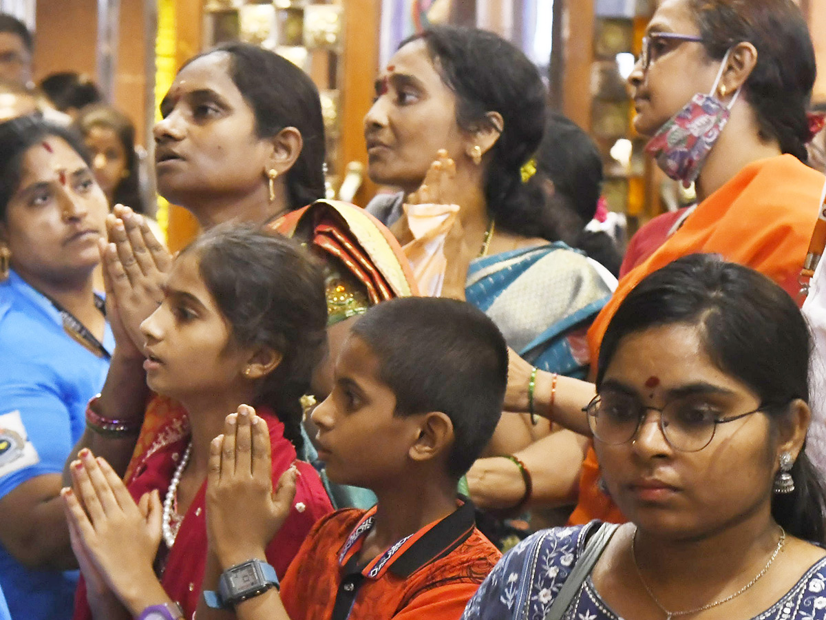 Devotee Rush at Durga Temple Vijayawada11