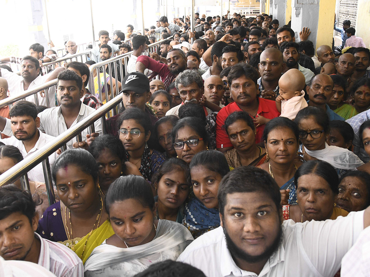 Devotee Rush at Durga Temple Vijayawada12
