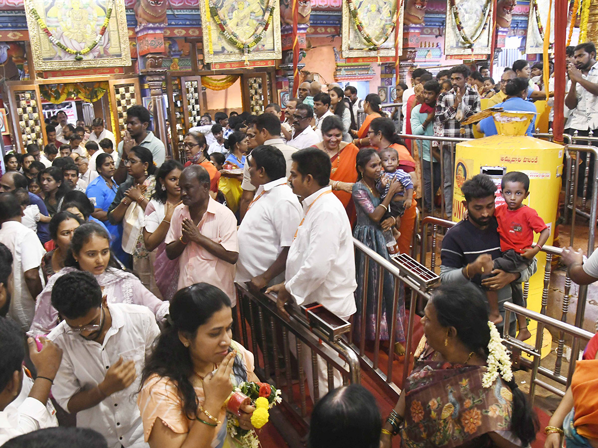 Devotee Rush at Durga Temple Vijayawada16