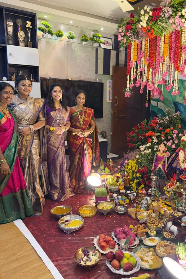 Telugu serial Actress Performed Varalakshmi Vratam Pooja Photos15